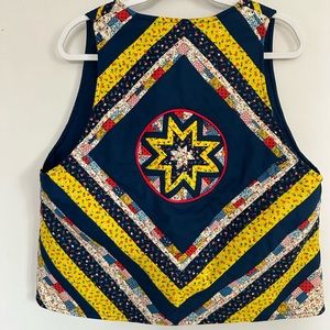Vintage handmade quilted vest